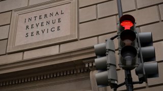 A view of the Internal Revenue Service (IRS) building in Washington, D.C., U.S., February 16, 2025. 