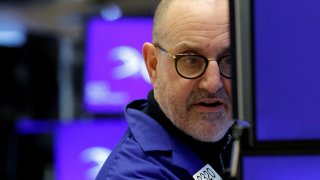 A trader works on the floor at the New York Stock Exchange (NYSE) in New York City, U.S., February 24, 2025.  REUTERS/Brendan McDermid