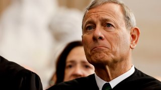 John Roberts, chief justice of the U.S. Supreme Court, during the 60th presidential inauguration on Jan. 20, 2025.