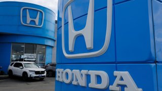 A Honda automobile dealership is shown in Irvine, California, U.S., March 27, 2025. 
