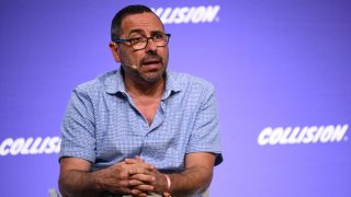 Toronto , Canada – 20 June 2024; Andrew Feldman, co-founder and CEO of Cerebras Systems, speaks at the Collision conference in Toronto on June 20, 2024.