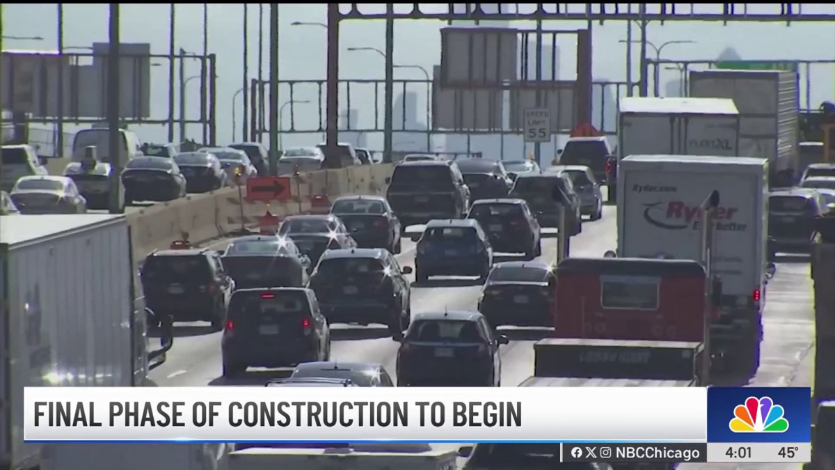 Next phase of Kennedy Expressway construction set to begin – NBC Chicago