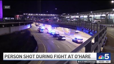 Investigation ongoing after man shot during fight outside O'Hare terminal