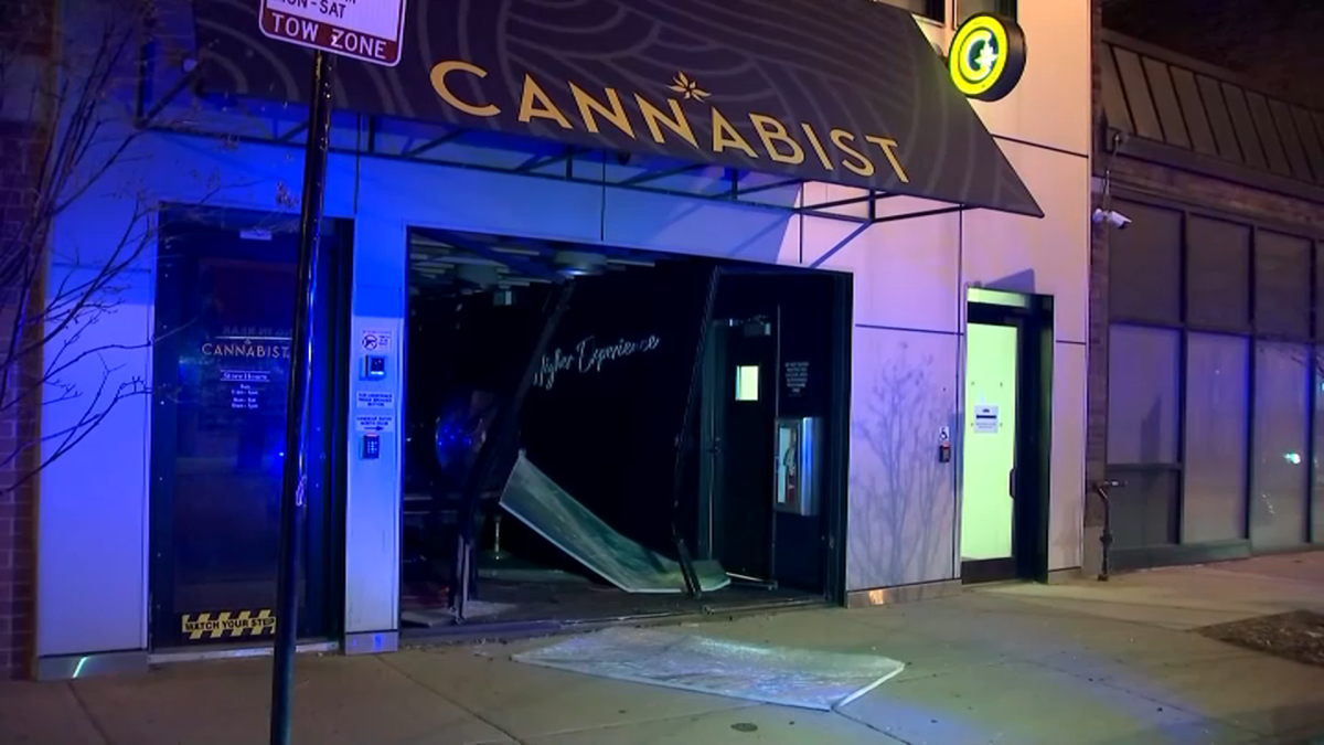 Cannabis dispensary mangled in overnight crash-and-grab burglary attempt: Police
