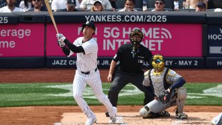 NEW YORK, NY – MARCH 29: Cody Bellinger #35 of the New York Yankees its a home run during the game against the Milwaukee Brewers at Yankee Stadium on March 29, 2025 in New York, New York. (Photo by New York Yankees/Getty Images)