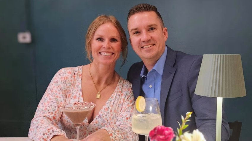 Jackie and Steve Loutzenhiser share a happy moment on their last date night before his sudden diagnosis.