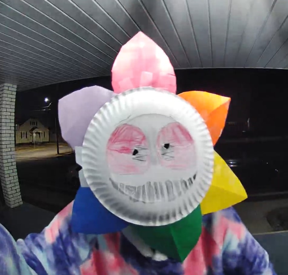 Brightly dressed "Box Demon on Ring video still