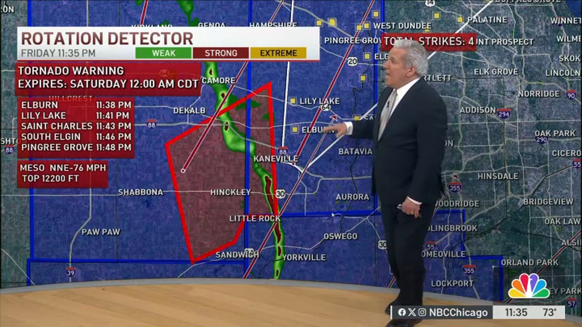 Severe storms spawn tornado, thunderstorm warnings in Chicago area ...