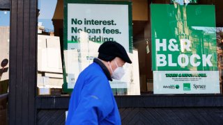 An H&R Block tax preparation office is seen on Flatbush Avenue in the Prospect Heights neighborhood of Brooklyn in New York City on Feb. 6, 2024.