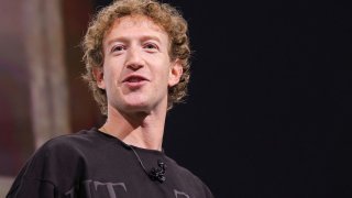Meta CEO Mark Zuckerberg makes a keynote speech during the Meta Connect annual event, at the company’s headquarters in Menlo Park, California, on Sept. 25, 2024.