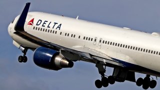 A Delta Air Lines Boeing 767-332(ER).