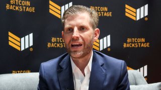 Eric Trump, son of U.S. President-elect Donald Trump, speaks during an interview with Reuters, in Abu Dhabi, United Arab Emirates, December 10, 2024. REUTERS/Abdel Hadi Ramahi
