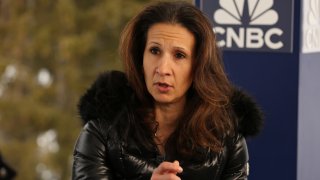 Lynn Martin, NYSE President, speaking on CNBC’s Squawk Box outside the World Economic Forum in Davos, Switzerland on Jan. 22, 2025.