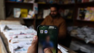 ChatGPT and DeepSeek AI apps on a user’s phone in Sopore, Jammu and Kashmir, India, on Feb. 5, 2025