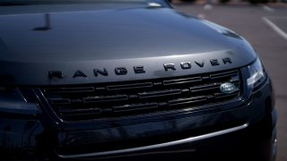 A used Range Rover Evoque vehicle for sale at a Land Rover dealership in Tucson, Arizona, US, on Tuesday, April 1, 2025.