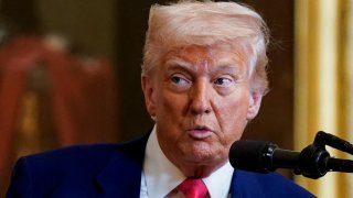 U.S. President Donald Trump speaks, on the day he signs energy-related executive orders at the White House in Washington, D.C., U.S., April 8, 2025. 