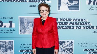 Tennis icon Billie Jean King is a six-time No. 1 year-end tennis player in the world, has won a record 20 Wimbledon championships and 39 Grand Slam titles, and is a fierce advocate for women’s equity in sports and beyond.