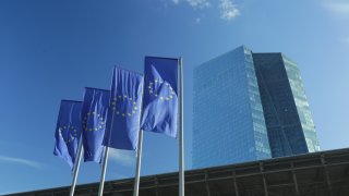 This photo taken on Jan. 30, 2025 shows the European Central Bank ECB headquarters in Frankfurt, Germany.