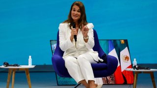 US businesswoman and philanthropist Melinda Gates speaks during the Generation Equality Forum in Paris on June 30, 2021.