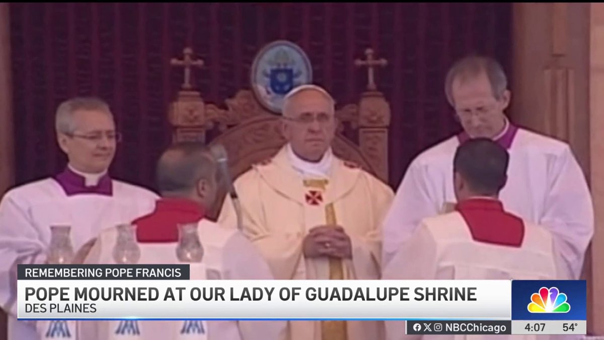 Pope Francis mourned at Our Lady of Guadalupe in Des Plaines – NBC Chicago
