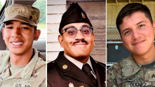 Army Pfc. Dante D. Tatiana, 21, Sgt. Edwin F. Franco, 25, and Sgt. Jose Duenez, 25
