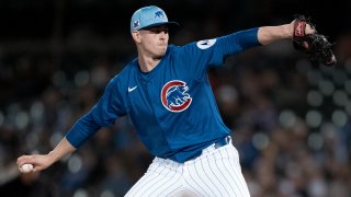 MESA, ARIZONA – MARCH 7: Chris Flexen #58 of the Chicago Cubs pitches during a Spring Training game against the Kansas City Royals at Sloan Park on March 7, 2025 in Mesa, Arizona. (Photo by Matt Dirksen/Chicago Cubs/Getty Images)