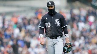 DETROIT, MI – APRIL 6: Miguel Vargas #20 of the Chicago White Sox walks off the field after Spencer Torkelson of the Detroit Tigers hit a two-run double in the bottom of the ninth inning to defeat the Chicago White Sox 4-3 at Comerica Park on April 6, 2025 in Detroit, Michigan. (Photo by Duane Burleson/Getty Images)