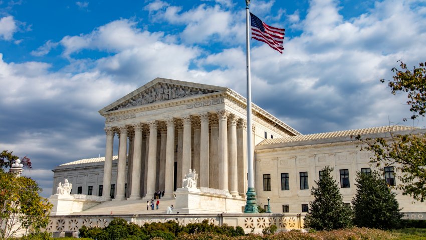 The US Supreme Court building in Washington DC.