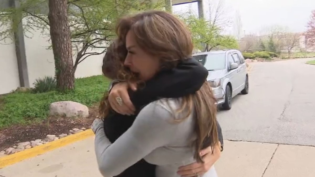 Biological sisters separated by adoption meet for first time