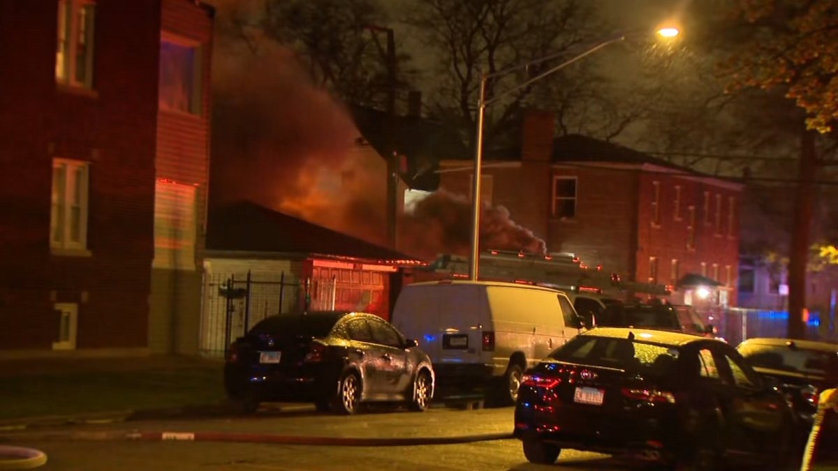 Chicago firefighter critically injured as West Side blaze sends flames, smoke into the air