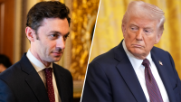Jon Ossoff and Donald Trump