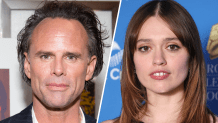 Walton Goggins and Aimee Lou Wood