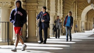 Students at Stanford University in California.