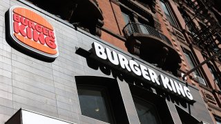 A Burger King restaurant is seen on October 25, 2024 in New York City. 