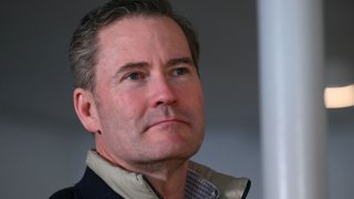 U.S. National Security Advisor Mike Waltz joins U.S. Vice President JD Vance for a visit to the U.S. military’s Pituffik Space Base in Greenland on March 28, 2025.