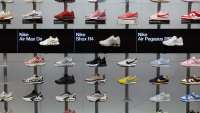 Nike shoes are seen in the King of Prussia Mall, as global markets brace for a hit to trade and growth caused by U.S. President Donald Trump’s decision to impose import tariffs on dozens of countries, in King of Prussia, Pennsylvania, U.S., April 3, 2025. 