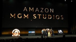 Cast of the Amazon MGM Studios CinemaCon 2025 seen at the Amazon MGM Studios CinemaCon 2025 presentation at The Colosseum at Caesars Palace on April 02, 2025 in Las Vegas, Nevada.