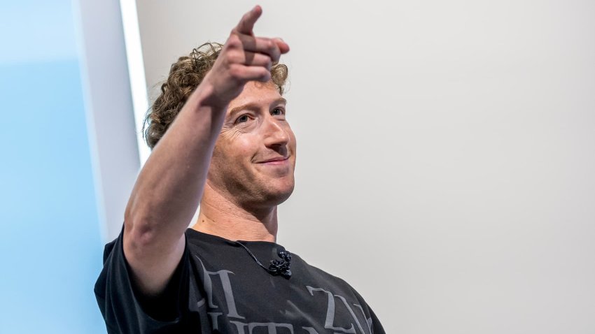 Mark Zuckerberg, chief executive officer of Meta Platforms Inc., during the Meta Connect event on Wednesday, Sept. 25, 2024.