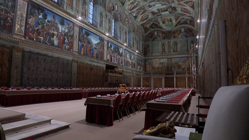 How the Sistine Chapel prepares for the conclave