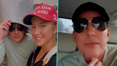 Todd Chrisley wears a bag on his head to avoid paparazzi