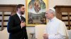 JD Vance gives Pope Leo a Chicago-themed gift during meeting at Vatican