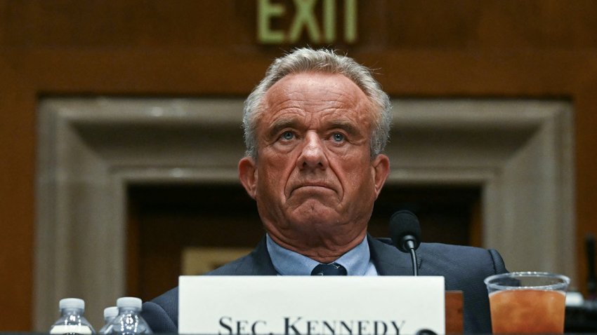 Secretary of Health and Human Services Robert F. Kennedy Jr. testifies before a Senate Committee on Health, Education, Labor, and Pensions hearing on the President's proposed budget request for fiscal year 2026 for the Department of Health and Human Services, on Capitol Hill, May 14, 2025.