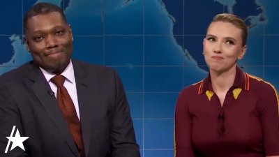 Scarlett Johansson & Colin Jost got revenge on Michael Che for NSFW ‘SNL' joke