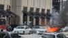 Video shows car burst into flames in downtown Chicago
