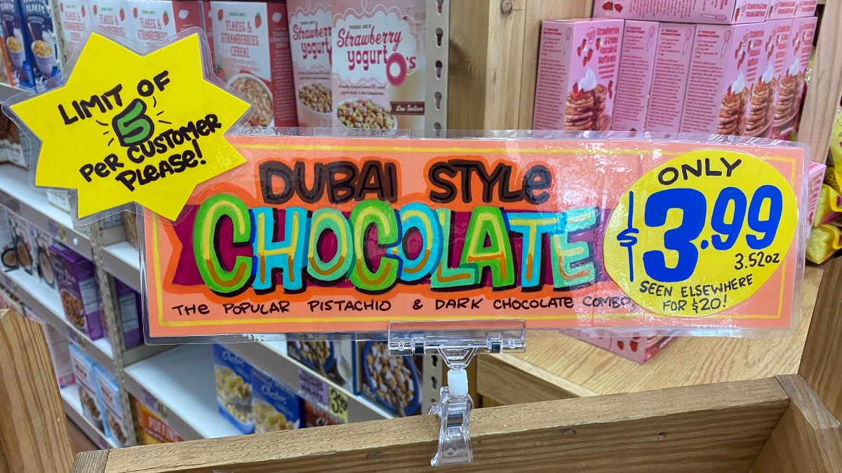 Trader Joes now selling viral Dubai chocolate bars for a fraction of the price