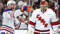 Connor McDavid and Frederik Andersen