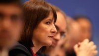British Chancellor of the Exchequer Rachel Reeves listens during the 11th China-UK Economic And Financial Dialogue on January 11, 2025 in Beijing, China.