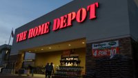 The Home Depot logo is displayed outside a store on March 10, 2025 in San Diego, California.