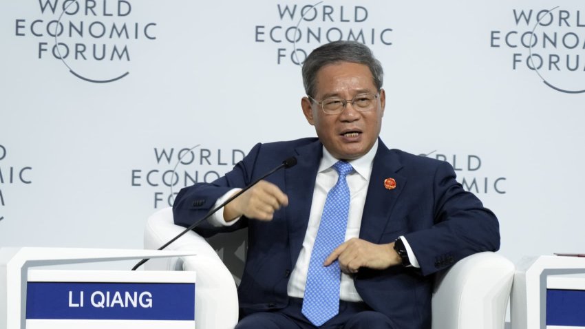 Chinese Premier Li Qiang spoke at the World Economic Forum’s annual “Summer Davos” event in 2024, which was held in Dalian, China.