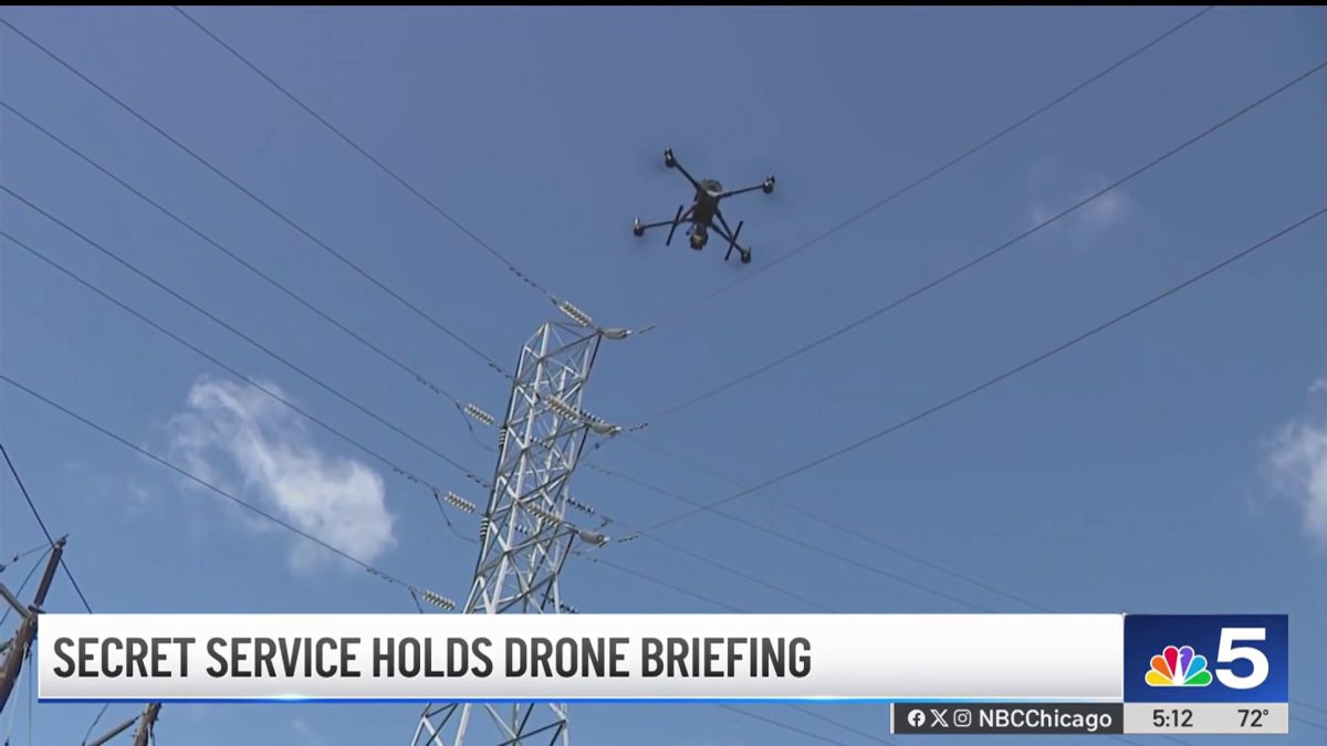 Officers gather at Soldier Field for Secret Service drone briefing